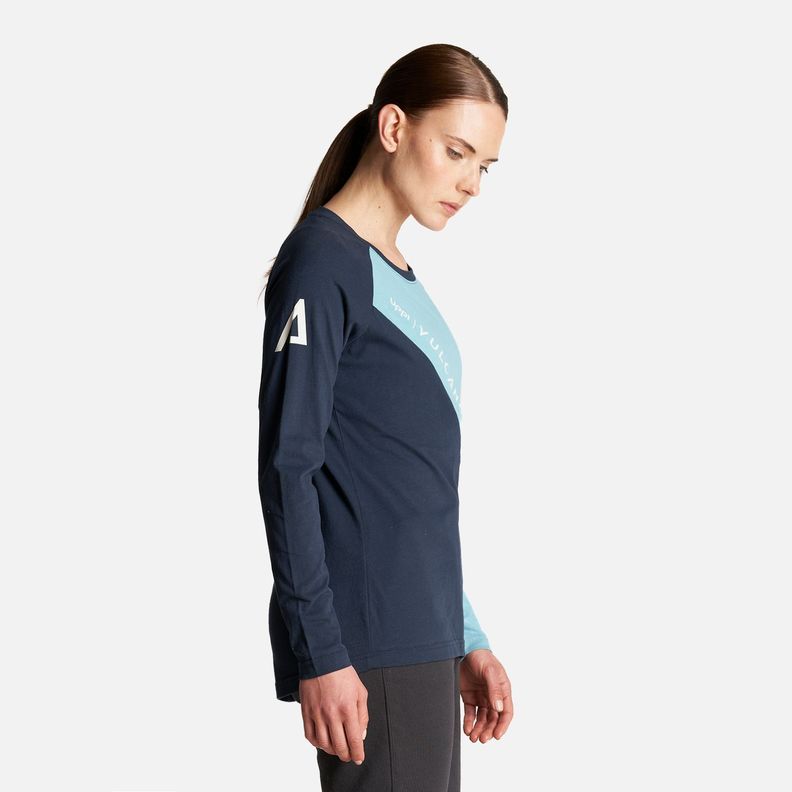Polera Mujer Vulcano Cotton LS T-Shirt Negro Lippi-3