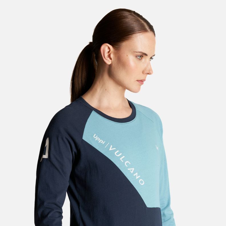 Polera Mujer Vulcano Cotton LS T-Shirt Negro Lippi-5