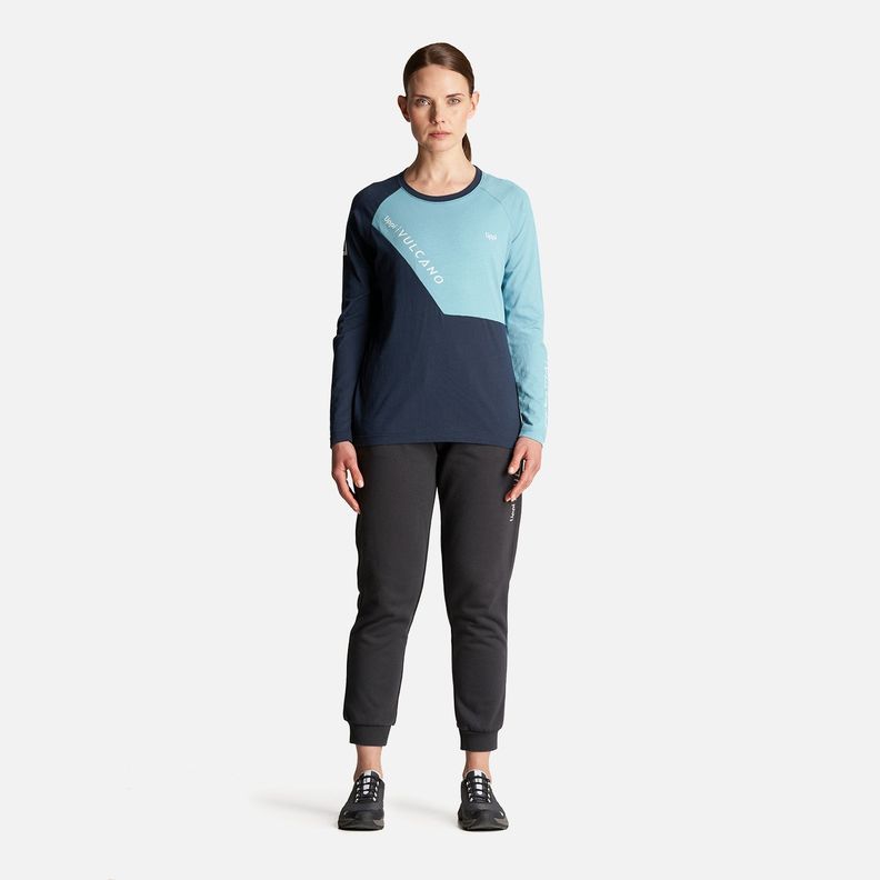 Polera Mujer Vulcano Cotton LS T-Shirt Negro Lippi-6