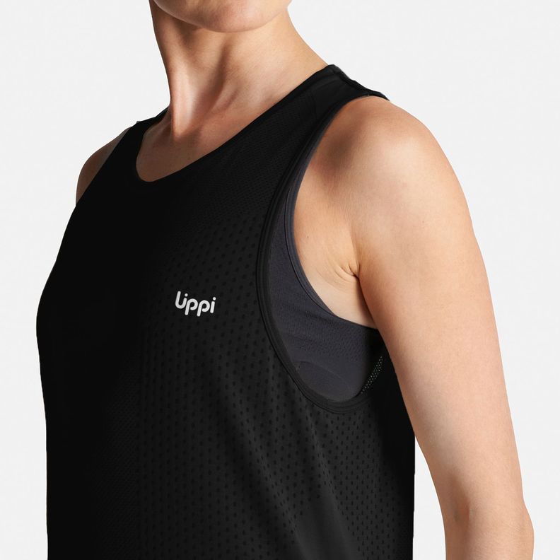 Polera Mujer 4 Run Seamless Trail T-Shirt Negro Lippi-6