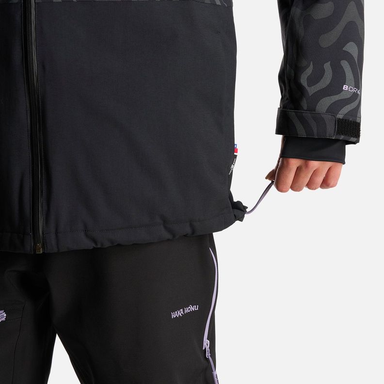 Chaqueta Mujer Yeti Print Negro Haka Honu I24-9