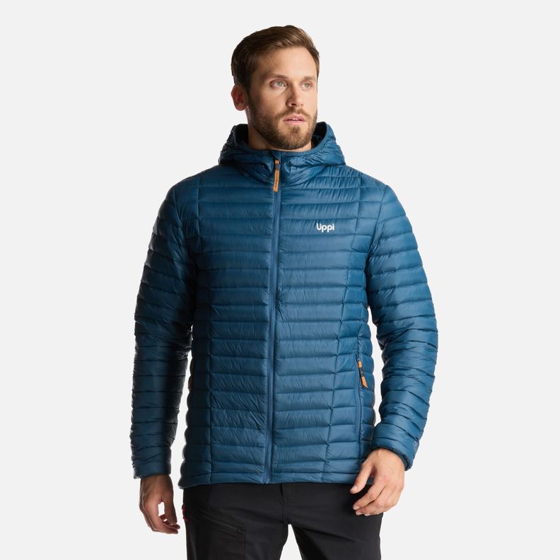 Chaqueta Hombre Peak Down Hoody Jacket Petroleo Lippi-0
