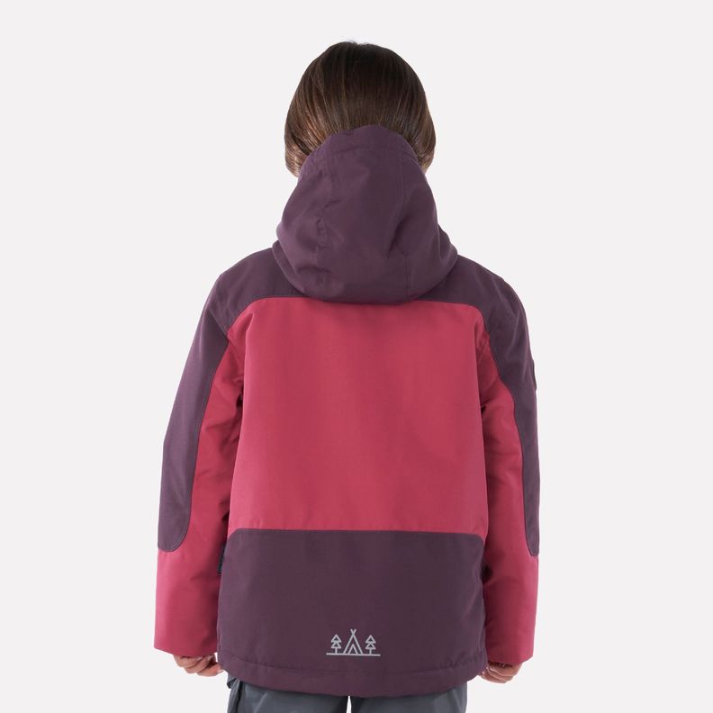 Chaqueta Niña Andes Snow B-Dry Hoody Jacket Rosa Oscuro Lippi I23-1