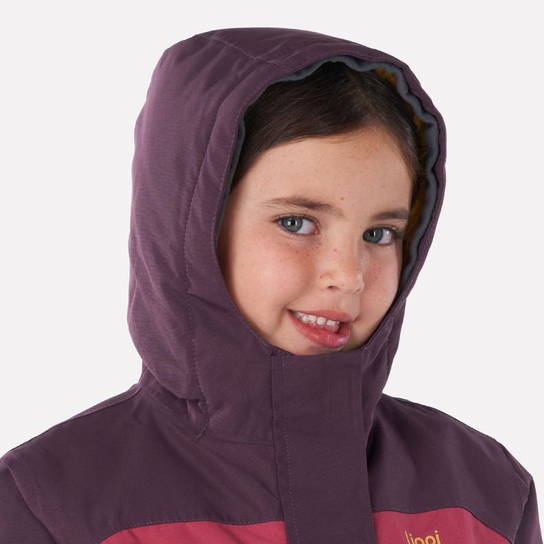 Chaqueta Niña Andes Snow B-Dry Hoody Jacket Rosa Oscuro Lippi I23-2