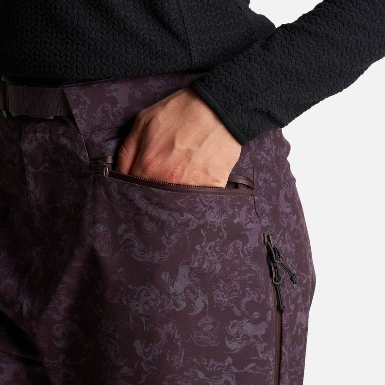 Pantalon Mujer Sierra Nevada B-Dry Light Pants Print Burdeo Lippi-6