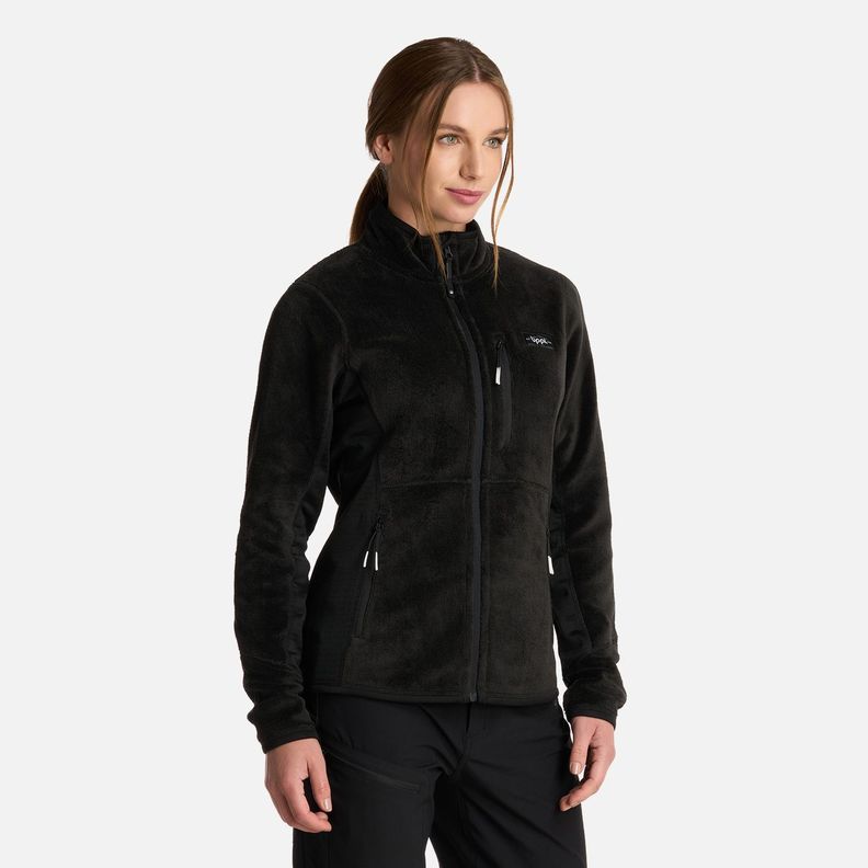 Polar Mujer Numan Shaggy-Pro Jacket Negro Lippi I25-1