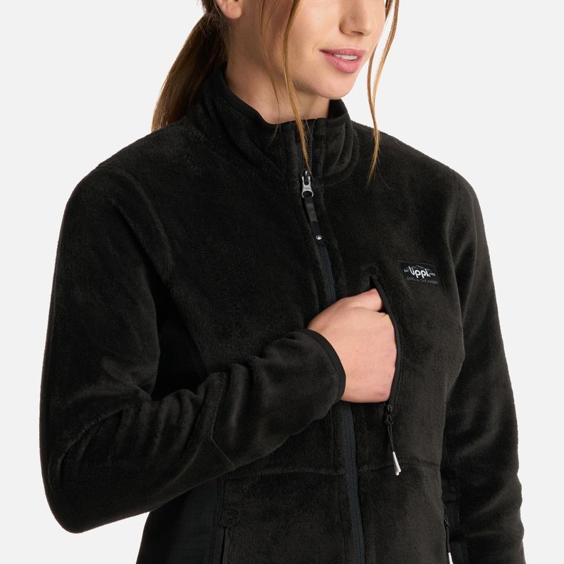 Polar Mujer Numan Shaggy-Pro Jacket Negro Lippi I25-3