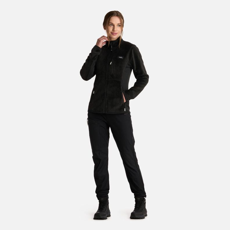 Polar Mujer Numan Shaggy-Pro Jacket Negro Lippi I25-5