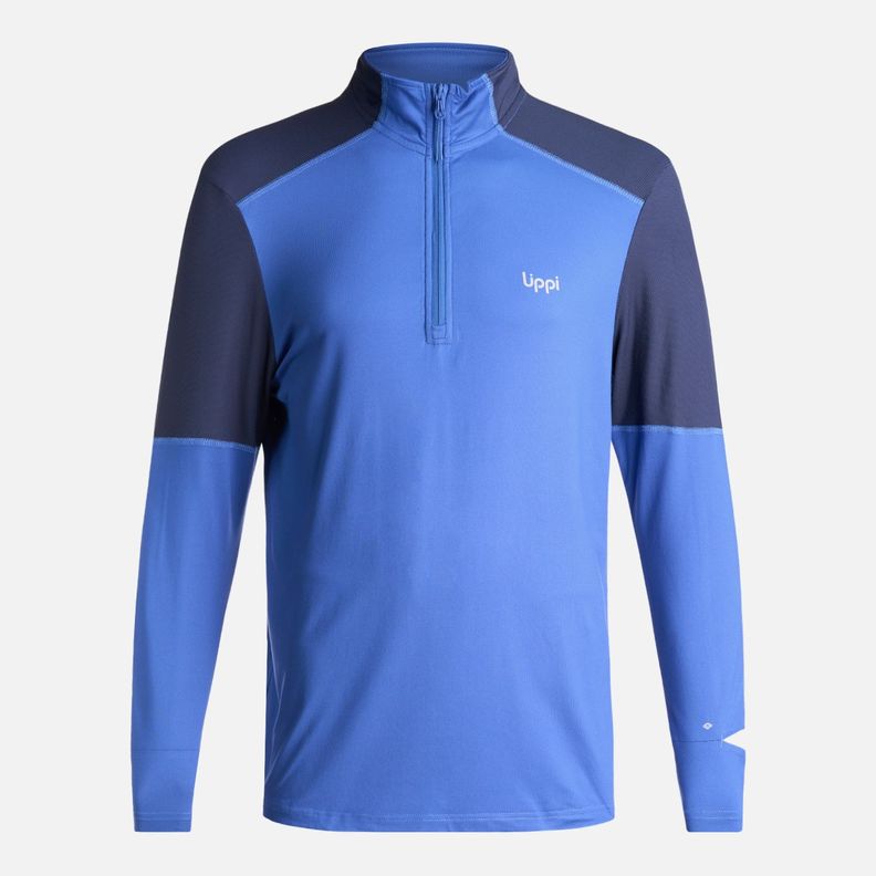 Poleron Hombre Puerto Trucco 14 Zip Azul Lippi I24-0