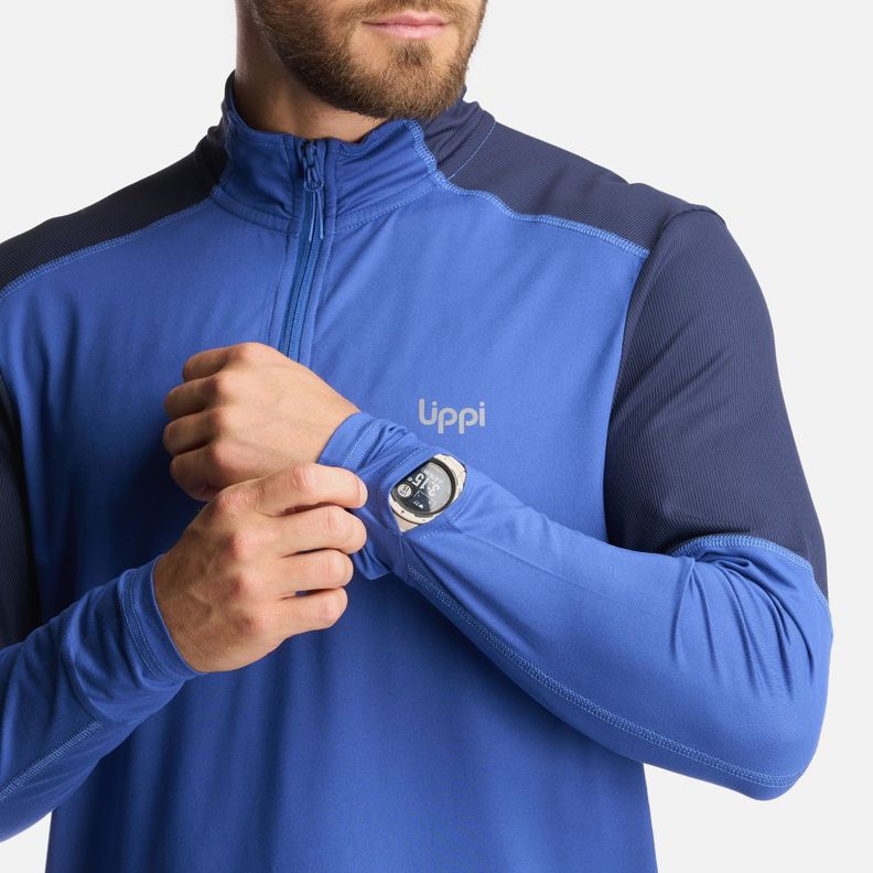 Poleron Hombre Puerto Trucco 14 Zip Azul Lippi I24-5