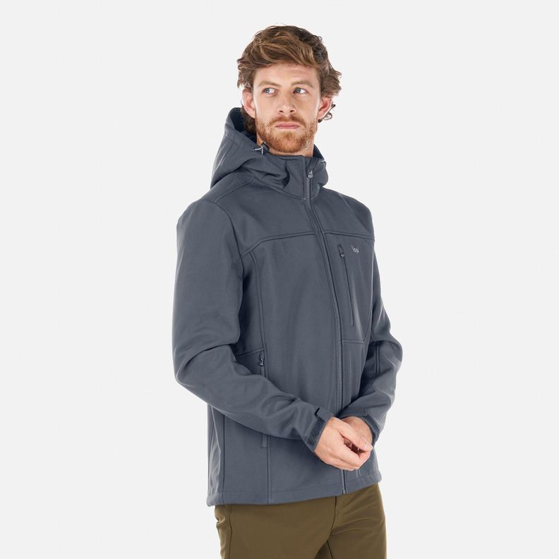 Chaqueta Hombre Macaya Softshell Hoody Gris Oscuro Lippi I23-1
