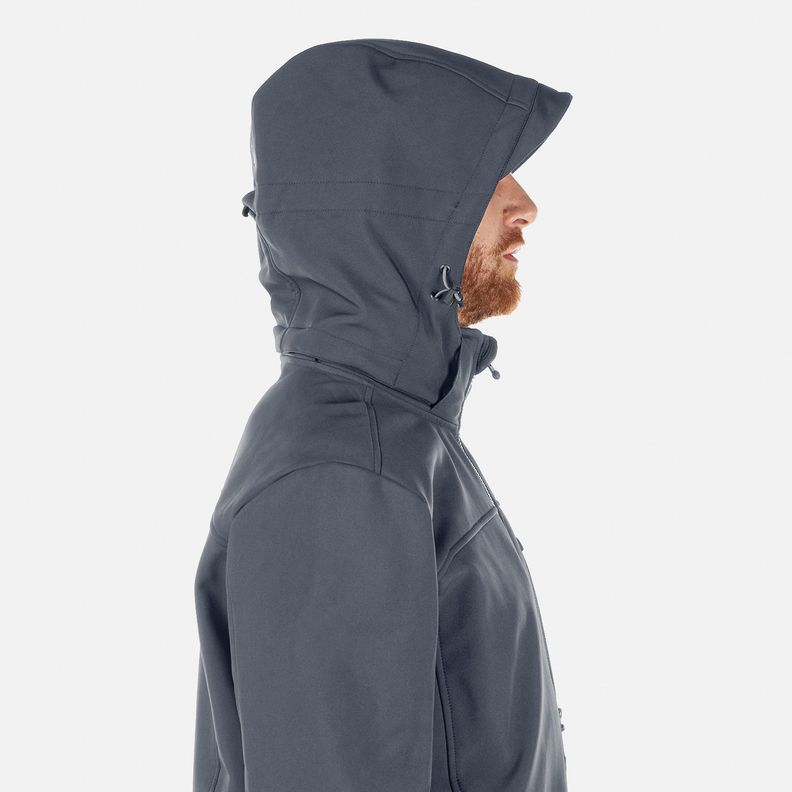 Chaqueta Hombre Macaya Softshell Hoody Gris Oscuro Lippi I23-4