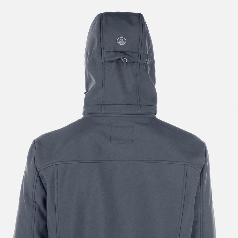 Chaqueta Hombre Macaya Softshell Hoody Gris Oscuro Lippi I23-5