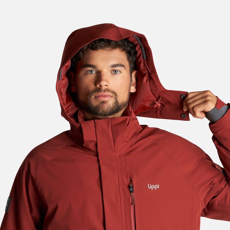 Chaqueta Hombre Andes B-Dry Hoody Jacket Vino Lippi-5