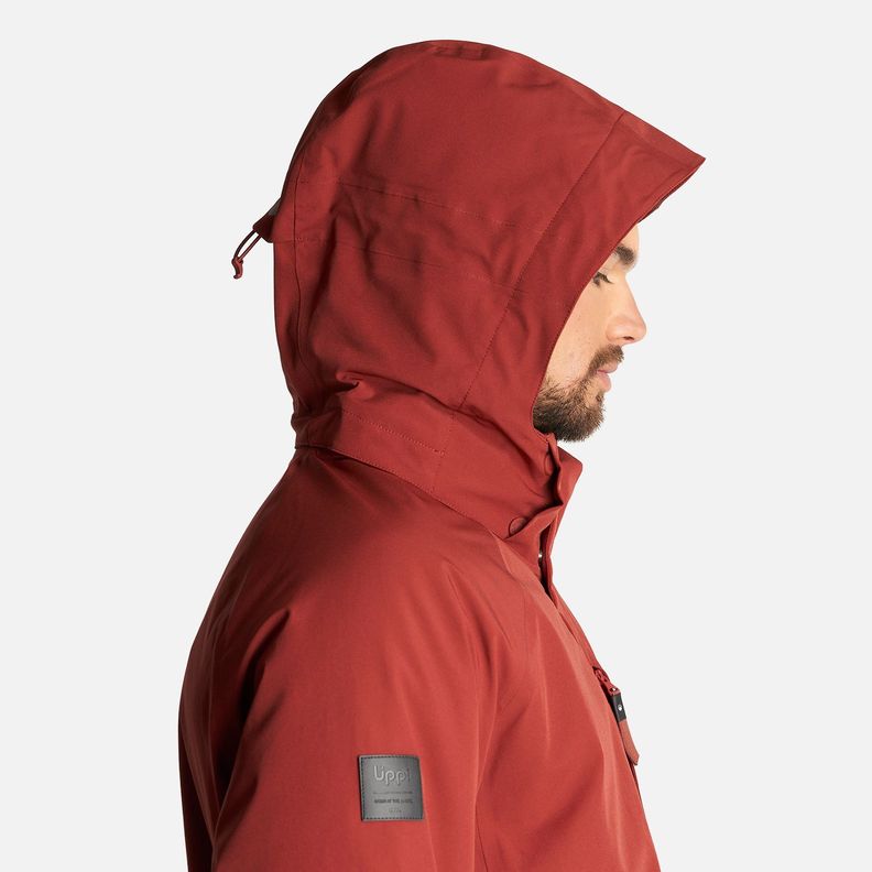 Chaqueta Hombre Andes B-Dry Hoody Jacket Vino Lippi-6