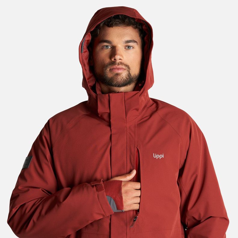 Chaqueta Hombre Andes B-Dry Hoody Jacket Vino Lippi-7