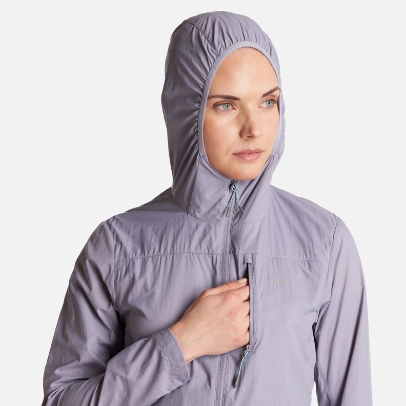 Chaqueta Mujer  Spry WindBreaker Hoody Jacket Morado Claro Lippi-4