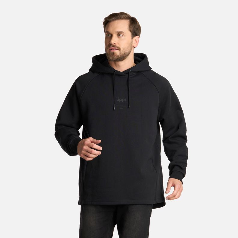 Polerón Hombre Heavy Duty Hoody Sweatshirt Negro Lippi I25-0