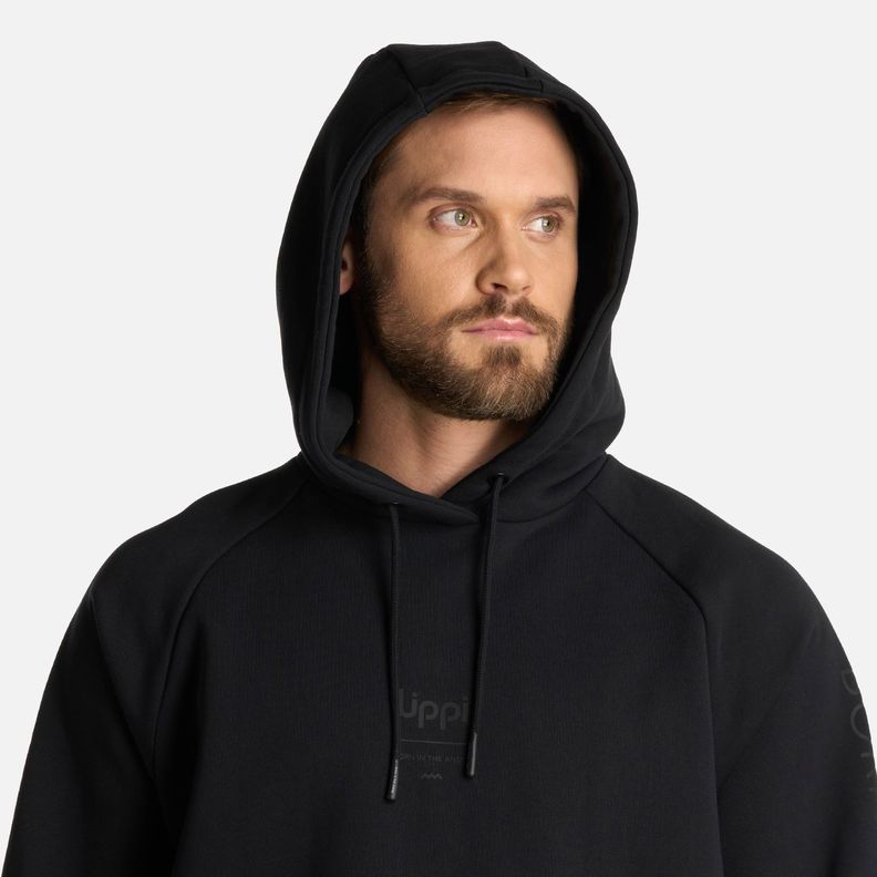 Polerón Hombre Heavy Duty Hoody Sweatshirt Negro Lippi I25-3