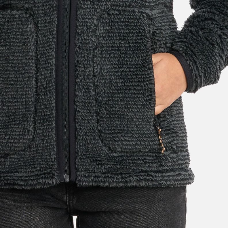 Polar Teen Girl Ferret Shaggy-Pro Jacket Negro Lippi I25-3
