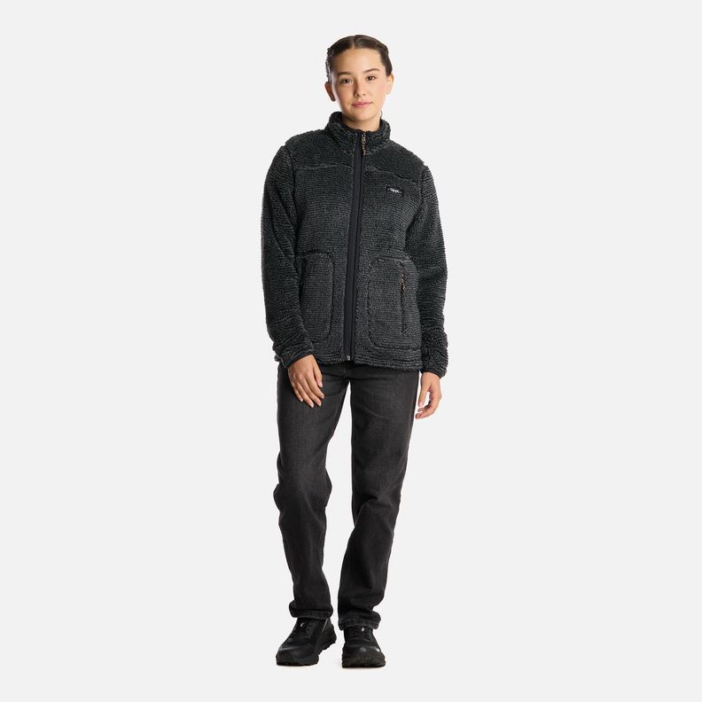 Polar Teen Girl Ferret Shaggy-Pro Jacket Negro Lippi I25-4
