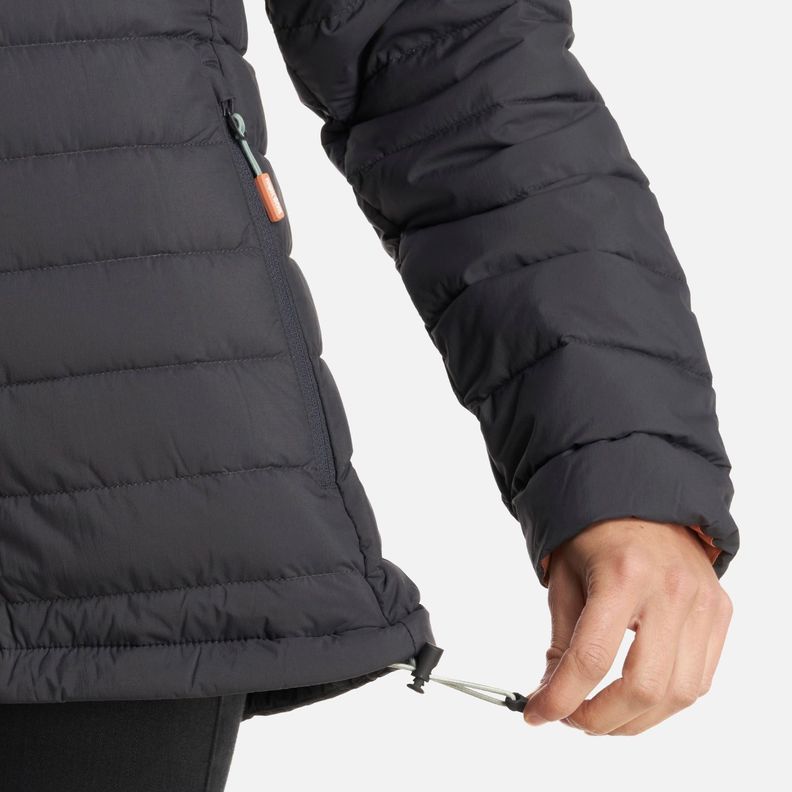 Chaqueta Mujer Infiernillo con Gorro Negro Haka Honu I23-6