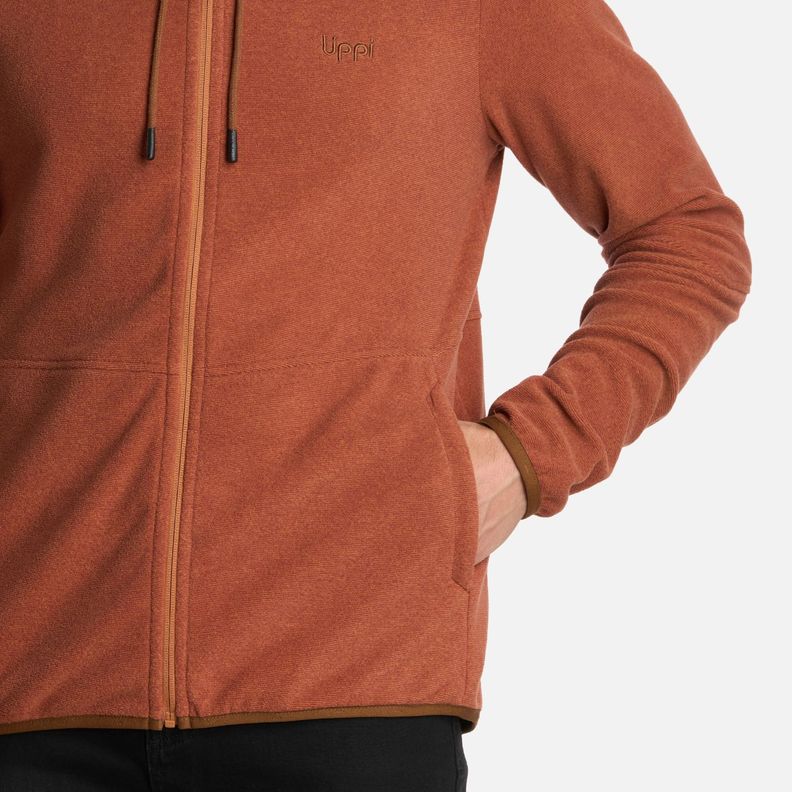 Polar Hombre Stripes Nano-F Full Zip Hoody Camel Lippi I25-4
