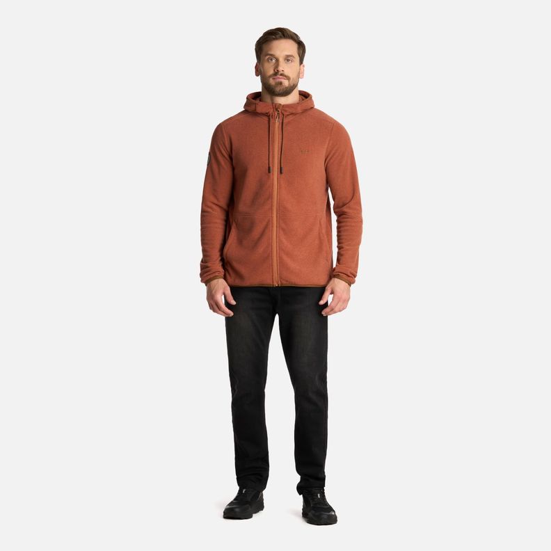 Polar Hombre Stripes Nano-F Full Zip Hoody Camel Lippi I25-5