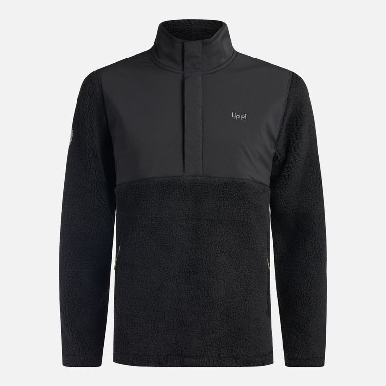 Chaqueta Hombre Glaciar Sherpa-Pro 1/4 Zip Jacket Negro Lippi-0