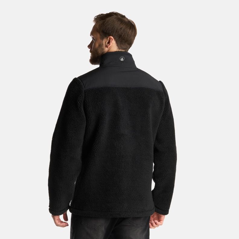 Chaqueta Hombre Glaciar Sherpa-Pro 1/4 Zip Jacket Negro Lippi-4