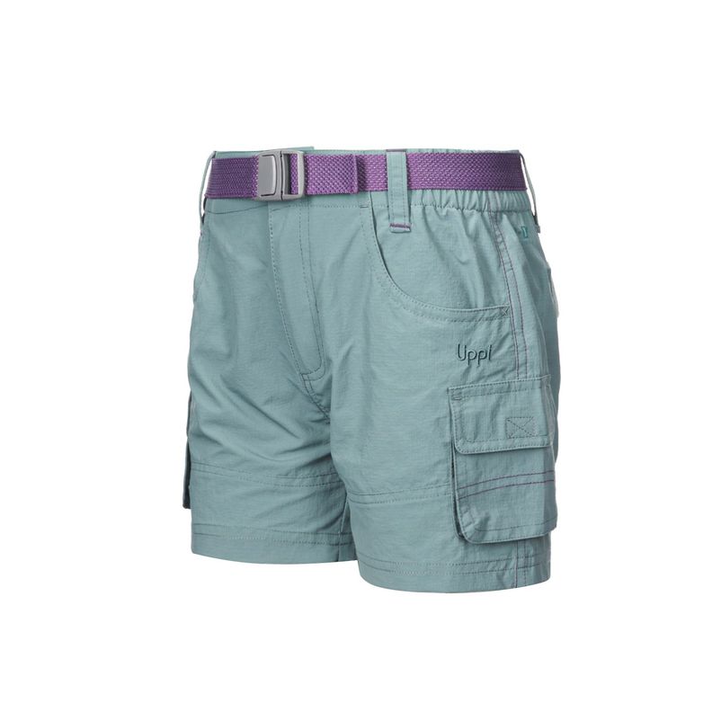 Short Niña Mini Just-Go Q-Dry Cargo Shorts Verde Grisaceo Lippi V22-0