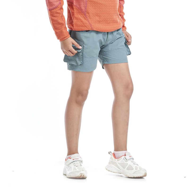 Short Niña Mini Just-Go Q-Dry Cargo Shorts Verde Grisaceo Lippi V22-2
