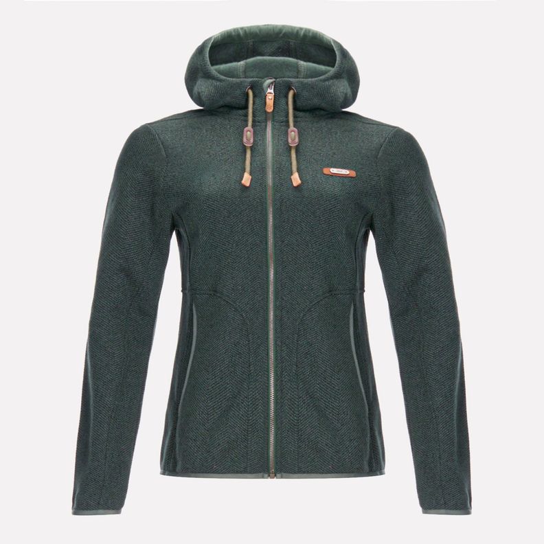 Polar Mujer Alamo Blend-Pro Hoody Jacket Verde Grisaceo Lippi V23-0