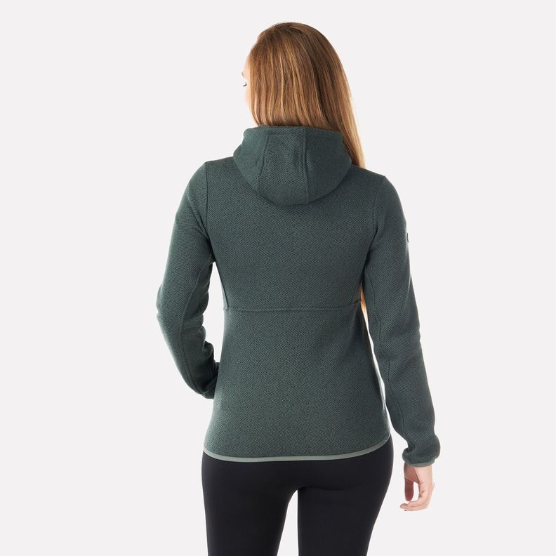 Polar Mujer Alamo Blend-Pro Hoody Jacket Verde Grisaceo Lippi V23-2