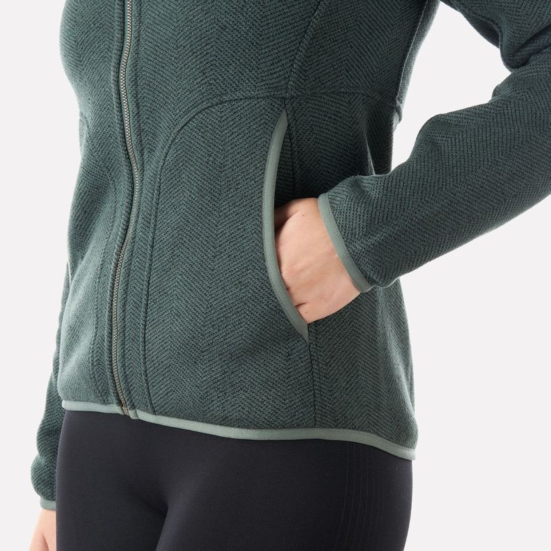 Polar Mujer Alamo Blend-Pro Hoody Jacket Verde Grisaceo Lippi V23-4