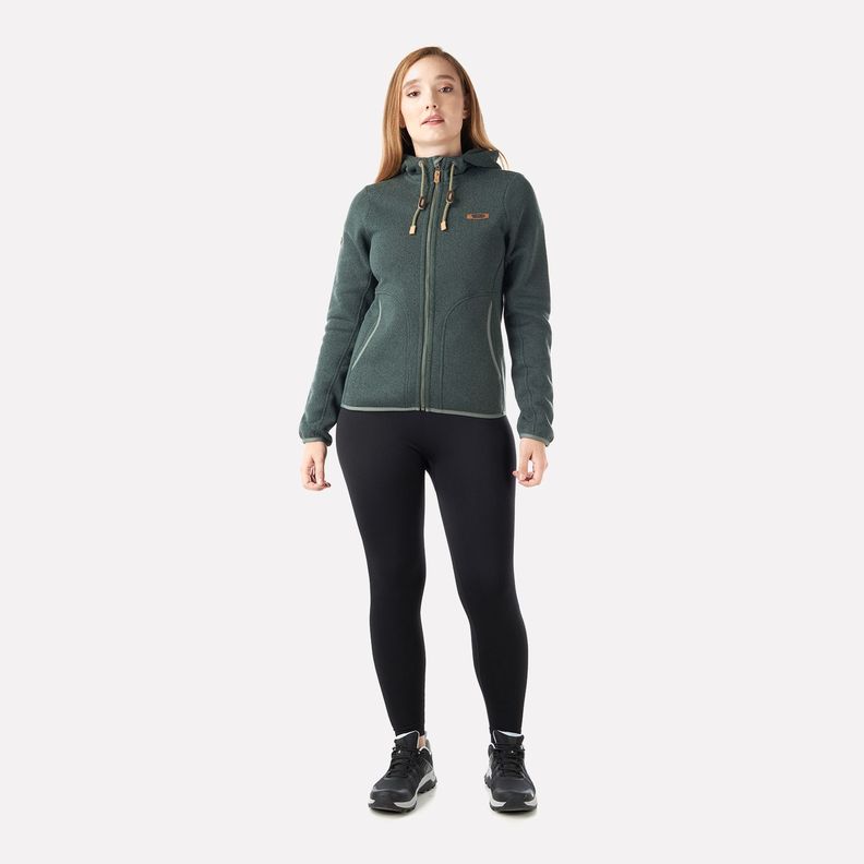 Polar Mujer Alamo Blend-Pro Hoody Jacket Verde Grisaceo Lippi V23-5