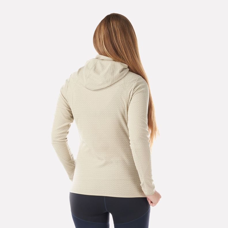 Poleron Mujer Jacaranda Nano-F 14 Zip Hoody Crudo Lippi I22-2