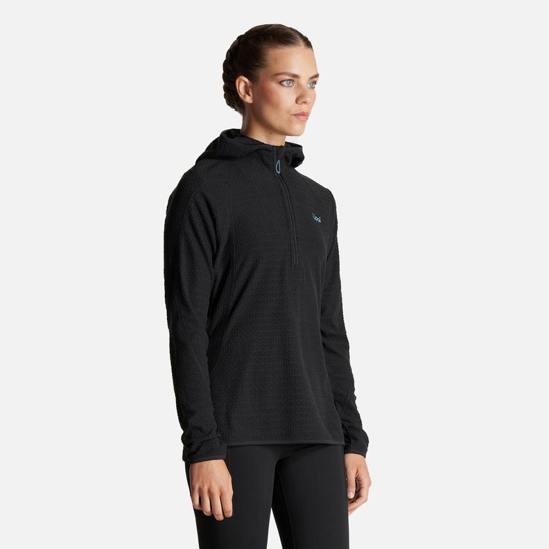 Poleron Mujer Jacaranda Nano-F 14 Zip Hoody Negro Lippi I23-1
