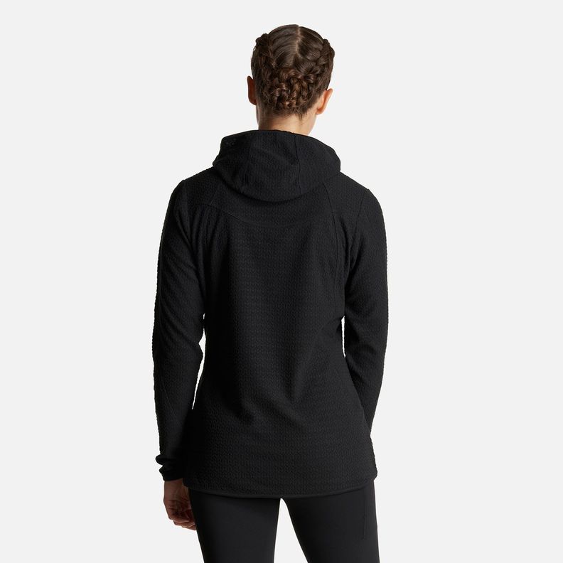 Poleron Mujer Jacaranda Nano-F 14 Zip Hoody Negro Lippi I23-2