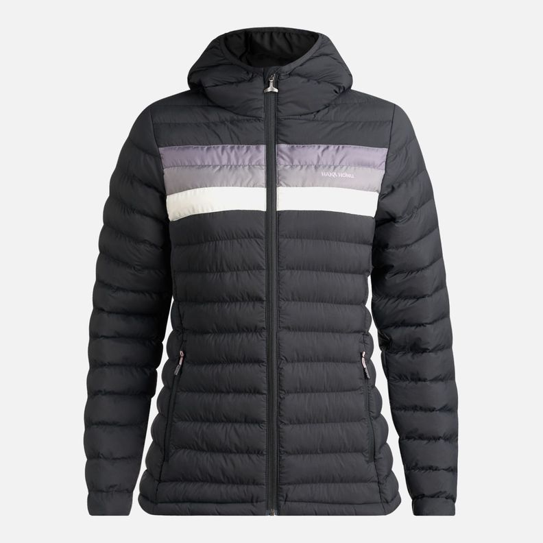 Chaqueta Mujer Infiernillo con gorro Negro Haka Honu I24-0