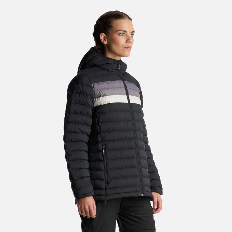 Chaqueta Mujer Infiernillo con gorro Negro Haka Honu I24-2
