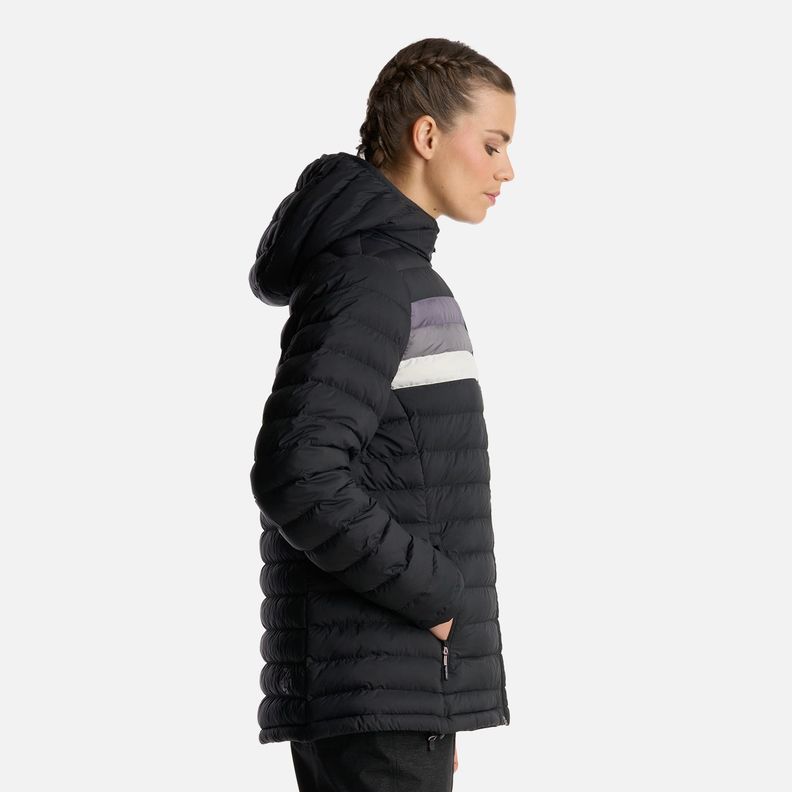 Chaqueta Mujer Infiernillo con gorro Negro Haka Honu I24-3