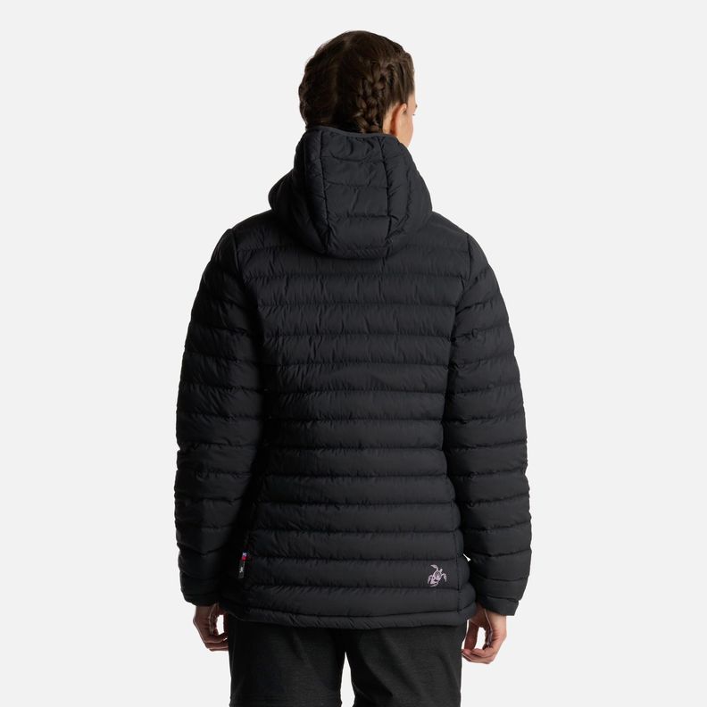 Chaqueta Mujer Infiernillo con gorro Negro Haka Honu I24-4