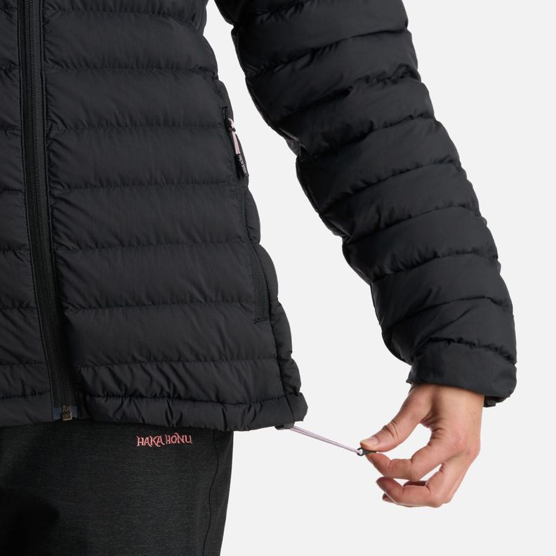 Chaqueta Mujer Infiernillo con gorro Negro Haka Honu I24-7