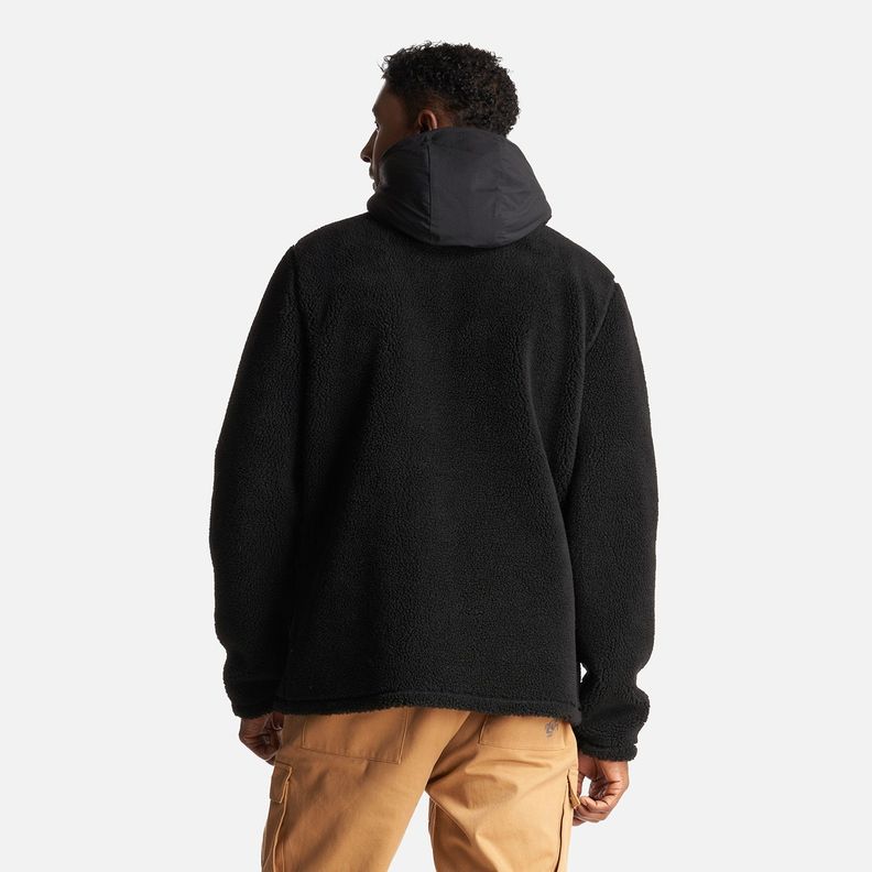 Poleron Hombre Porteador 1/4 Zip Negro Haka Honu-3