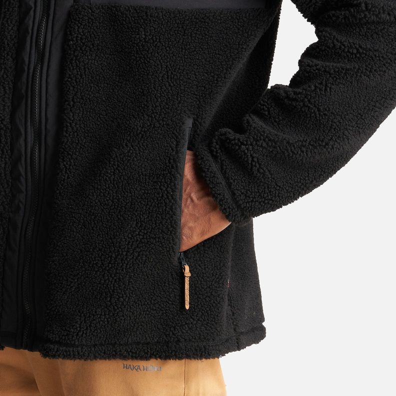 Poleron Hombre Porteador 1/4 Zip Negro Haka Honu-6