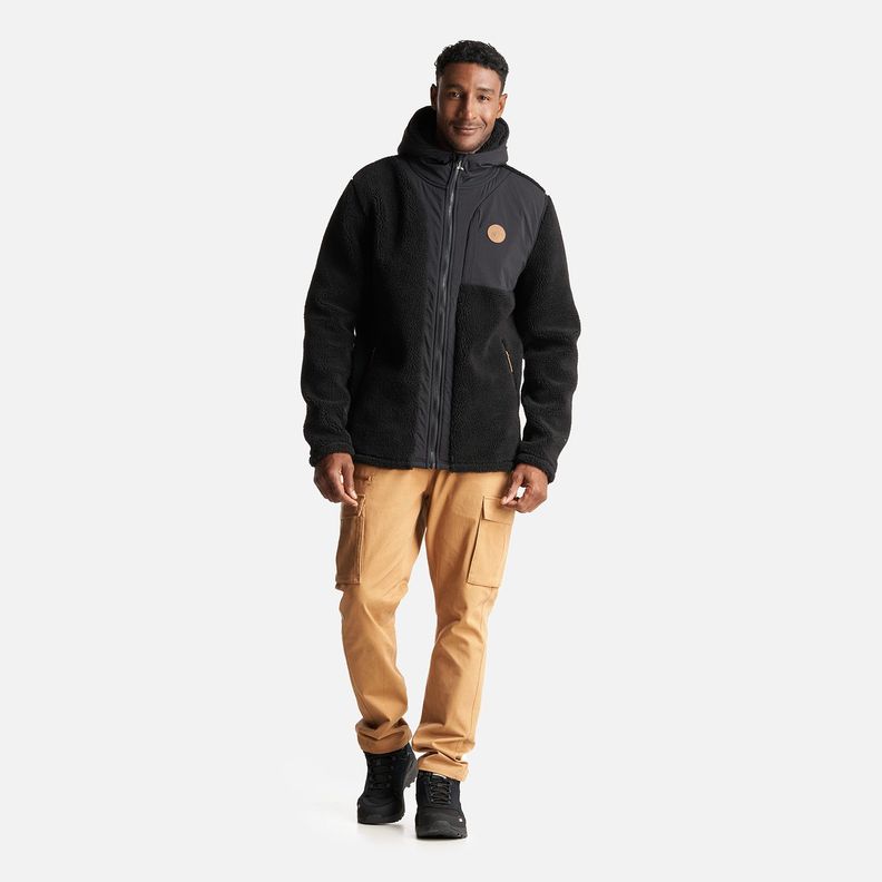 Poleron Hombre Porteador 1/4 Zip Negro Haka Honu-7