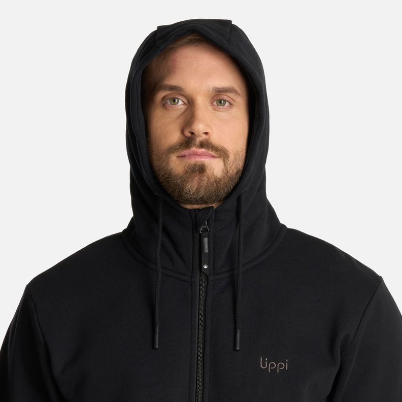 Polerón Hombre Ulmo FullZip Hoody Sweatshirt Negro Lippi I25-3
