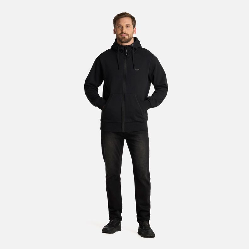Polerón Hombre Ulmo FullZip Hoody Sweatshirt Negro Lippi I25-5