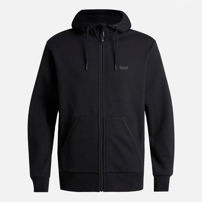 Polerón Hombre Ulmo FullZip Hoody Sweatshirt Negro Lippi I25-6
